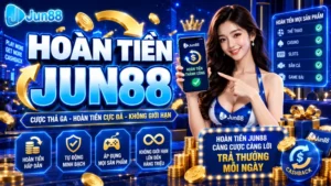 Hoàn tiền Jun88: Hướng dẫn nhận hoàn trả tiền cực nhanh