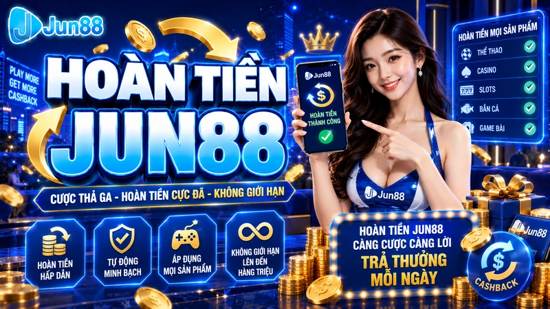 Hoàn tiền Jun88: Hướng dẫn nhận hoàn trả tiền cực nhanh 1 Hoàn tiền Jun88: Hướng dẫn nhận hoàn trả tiền cực nhanh