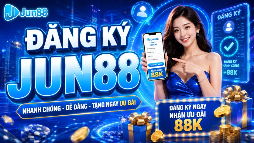Đăng ký Jun88 nhanh chóng, an toàn cho người mới 1 Đăng ký Jun88 nhanh chóng
