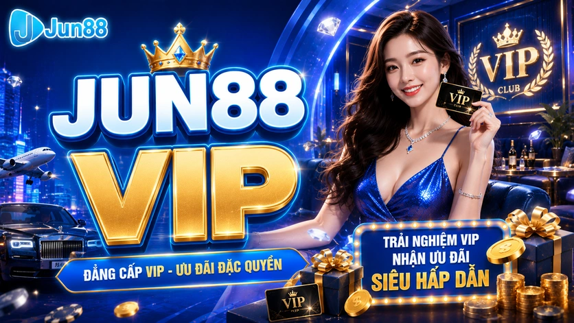 Jun88 Vip: Ưu đãi khủng, nhận thưởng lớn mỗi ngày 1 Jun88 Vip: Ưu đãi khủng, nhận thưởng lớn mỗi ngày