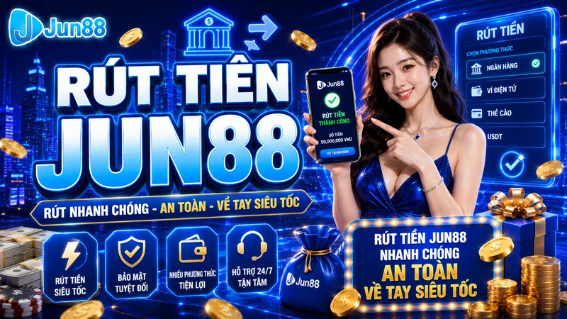 Hướng dẫn cách rút tiền Jun88 an toàn và chi tiết 1 Hướng dẫn cách rút tiền Jun88 an toàn và chi tiết